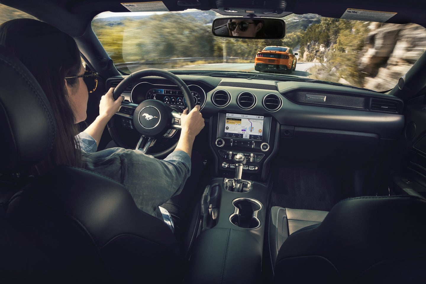 Cockpit of the 2020 Mustang