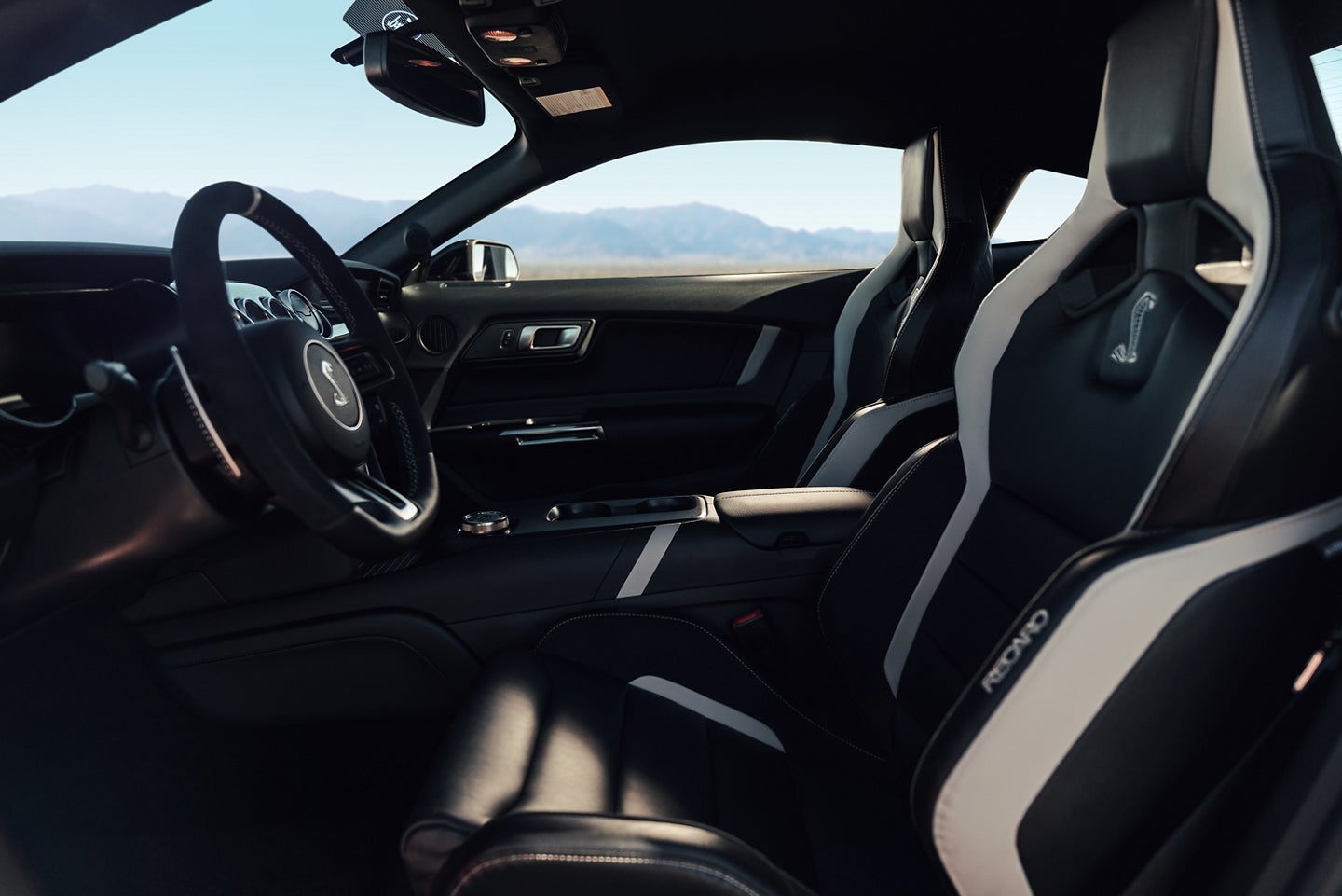 Interior of the 2020 Mustang