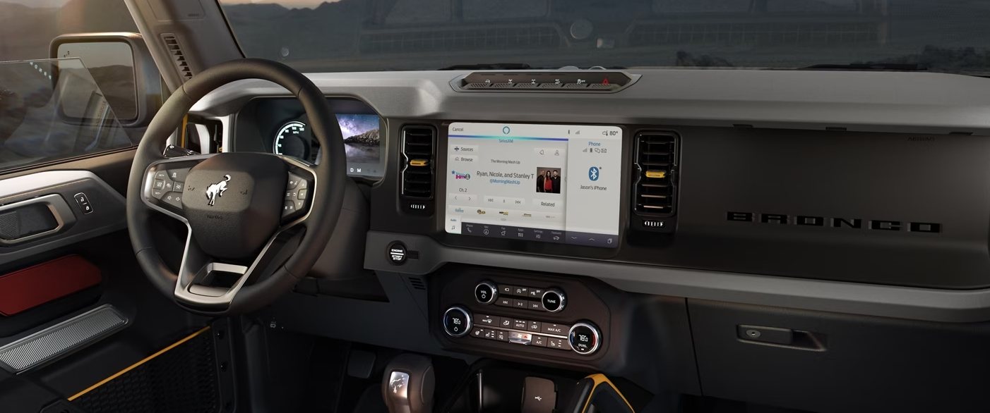 2023 Bronco Front Row Dashboard